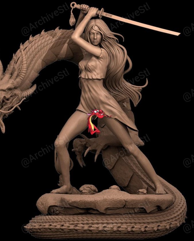 花木兰 3D打印图纸